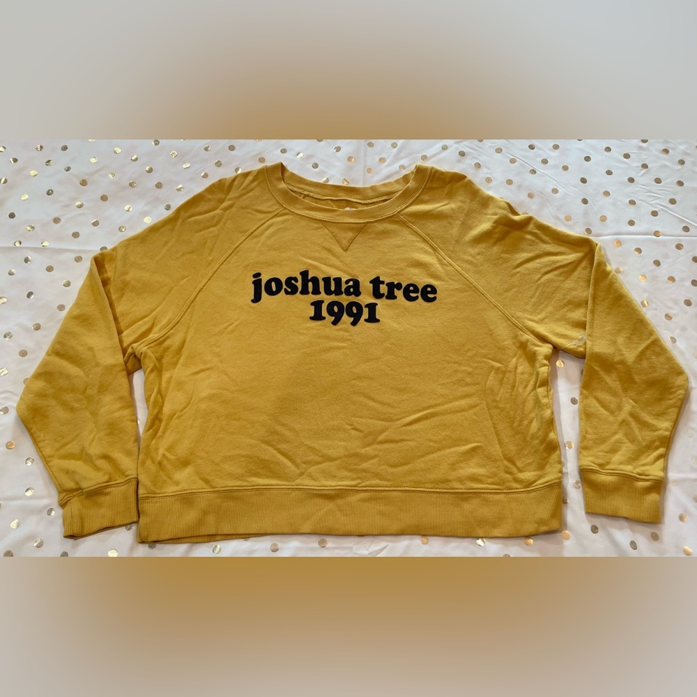 Joshua Tree 1991 Cropped Sweatshirt NWT Sz L